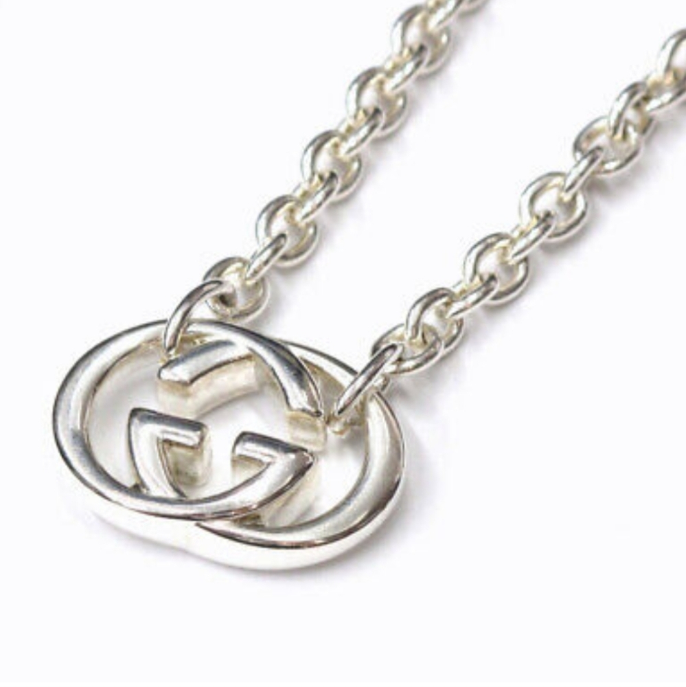 - RARE like New condition ✨️ Gucci Luxury Double G Statement Necklace 925 … - Picture 6 of 10
